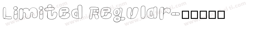 Limited Regular字体转换